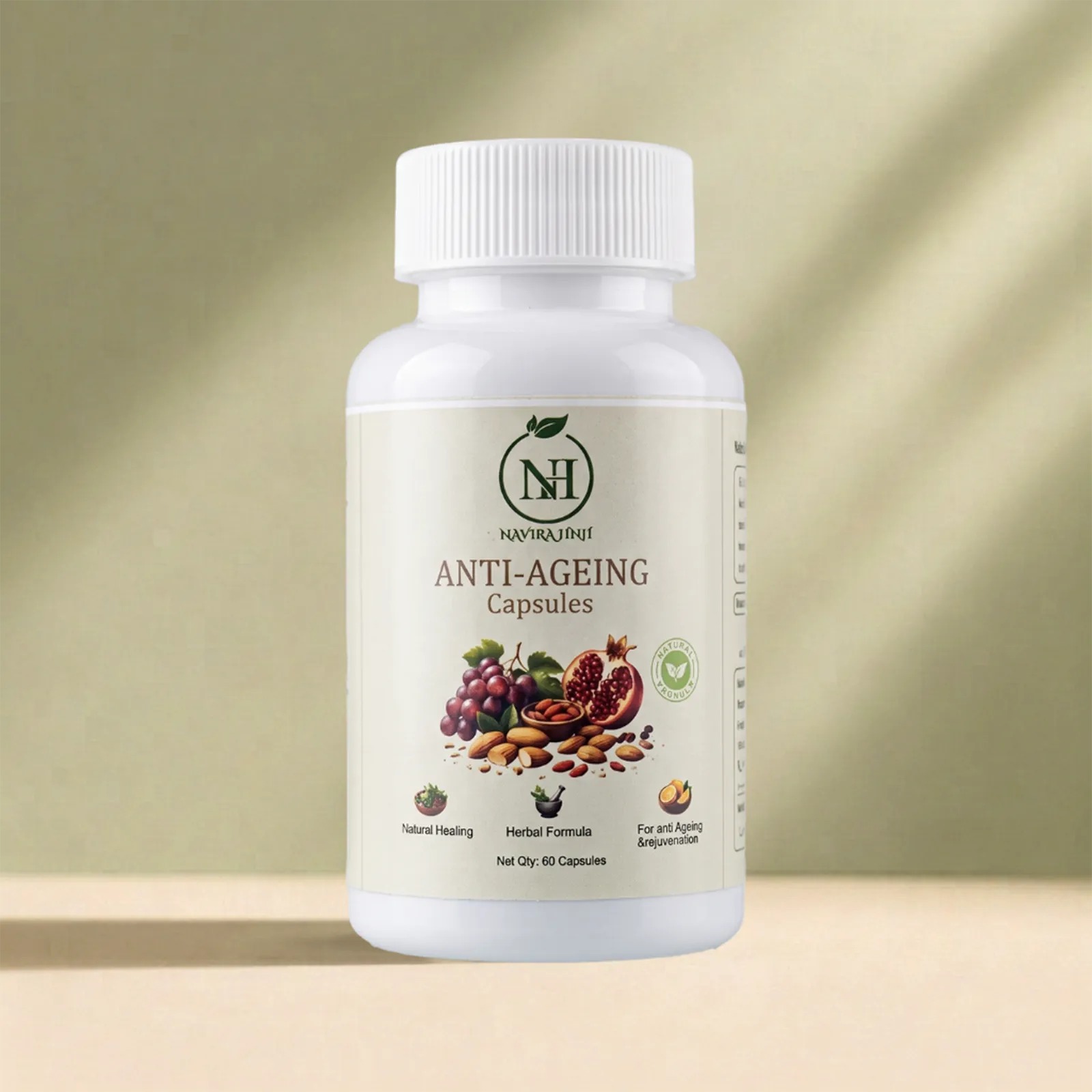 Navira HNH Anti-Ageing Capsules | Herbal Supplement for Skin Wellness | 60 Capsules
